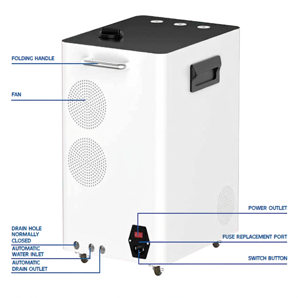 QY-A900 Hydrogen Inhaler — White finish view