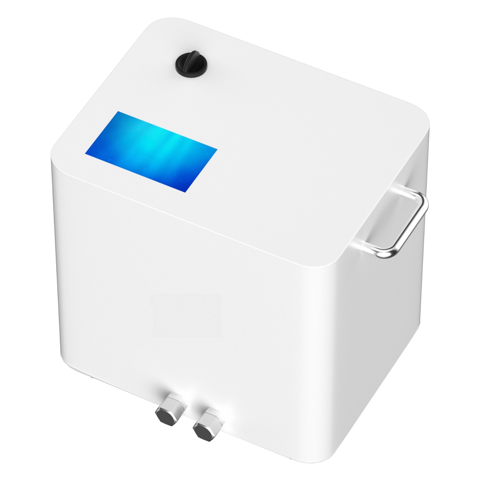 HERO Bath Compact hydrogen bath unit — top view showing control display, dial and carry handle